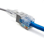 trueCABLE Cat6A Keystone Jack, Unshielded (UTP), 90 Degree Punch-Down, PoE++ (4PPoE), UL Listed, ETL Verified, ANSI/TIA Certified, Modular RJ45 Female, Gray, 12 Pack