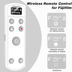 for Fujifilm Rechargeable Wireless Remote Control - Camera Remote Shutter Release with Zoom Focus Compatible with Fujifilm X100 VI/X-M5/X-T5/X-T50/X half/X-S20/X-H2S/X-H2/X-T4/X-T3/X-T30 II/X-M5
