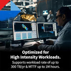 Toshiba X300 PRO 14TB High Workload Performance for Creative Professionals 3.5-Inch Internal Hard Drive – Up to 300 TB/Year Workload Rate CMR SATA 6 GB/s 7200 RPM 512 MB Cache - HDWR51EXZSTB