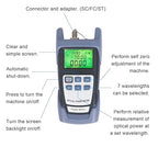 Fiber Optic Tools Cable Tester FC SC Power Meter & 2.5mm 30mV Visual Fault Locator with Sc, Fc Connector and Shoulder Toolkit