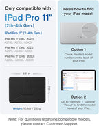 MOFT Dynamic Folio Case for iPad Pro 11-inch(2nd/3rd/4th Generation, 2020/2021/ 2022), Silm Magnetic Stand Case with 20+ Viewing Angles, Auto Wake/Sleep,Jet Black