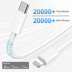 Compatible with iPhone 14 13 12 Charger, 20W Fast Charging Wall Charger, 10 FT USB ightning Cable,Phone Chargerr Cord for Phone 14/13/12/12 Pro Max/11/Xs Max/XR/X,AirPods Pro and More(Pueple/Blue/Red)