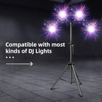 DJ Lights Stand, Heavy Duty DJ Stand 1 Pack, Portable Par Can Tripod Stage Light Stand Adjustable Height 41-95 Inch, DJ Lighting T Bar Suitable for Stages, Bar, Banquet, Party