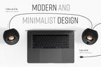 Creative Pebble V3 Minimalistic 2.0 USB-C Desktop Speakers with USB Audio, Clear Dialog Enhancement, Bluetooth 5.0, 8W RMS with 16W Peak Power, USB-A Converter Included (White)