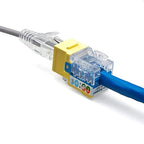 trueCABLE Cat6 Keystone Jack, Unshielded (UTP), 90 Degree Punch-Down, PoE++ (4PPoE) 100W, UL Listed, ETL Verified, ANSI/TIA Certified, Modular RJ45 Female, Yellow, 12 Pack