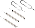 3+2 Pack Universal Sim SD Card Tray Opening Tool, Wireless Camera&Security Door Bell Reset Removal Tool Eject Pin for iPhone Google Pixel Samsung Motorola Phones (Pack of 5)