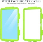 SEYMAC stock Case for iPad (A16) 11th/10th Generation 11''/10.9'' 2025/2022, Full-Body Drop Protection Case with Screen Protector &360° Rotate Hand Strap/Stand, Green+Black