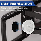 TV Wire Hider Kit for Wall Mount TV, White in Wall Cable Management Kit, Includes 2 Pass Throughs and Hole Saw Drill Attachment for Easy Install