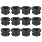 PATIKIL 12mm / 1/2 Inch Drill Hole,3/8 Inch ID Rubber Grommets, 12Pcs Top Hat Grommet for Wiring Eyelet Ring Gasket Automotive Firewall Cable Hole Plugs Wires Protection, Black