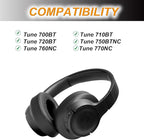 Replacement Earpads for JBL Tune 700(700BT)/710(710BT)/720(720BT)/750(750BT,750BTNC)/760(760NC)/770(770NC) Headphones, Ear Pads Cushions with Softer Noise Isolation Foam.