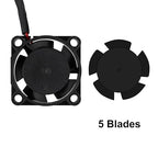 UMLIFE 4pcs USB 5V DC Fan 2510 Small 2 pin Cooling Cooler Computer 25mm X 10mm (25x25x10)