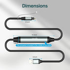 Adoreen Unidirectional USB A 2.0 to Toslink Digital Optical Audio Cable 15 Ft, USB Male to SPDIF Port Male Fiber Optic Adapter, for Windows Mac PS5/PS4 Laptop, NOT for TV-NOT Toslink to USB-A