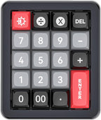 Adventurers K812 Wired Mechanical Numeric Keypad, 19-Key Hot-Swappable RGB Numpad, Macro Programmable, Detachable Type-C Cable, Game/Office Mode Switch – for PC/Laptop/Desktop (Black)