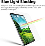 2-Pack Anti Glare Screen Protector with Blue Light Filter For iPad 11th Gen 11 inch, Anti-Glare Matte PET Film, Anti-Fingerprint, High Touch Sensitivity, Easy Installation