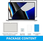 FILMEXT Privacy Screen for Macbook Pro 14 inch (2025-2021, M4 M3 M2 M1), Removable Macbook pro 14.2" A3112 A3401 A2992 A2918 A2779 A2442 Privacy Laptop Screen Filter Anti-Spy/Anti-Glare/Eye Care