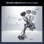 SMALLRIG 7" Rosette Magic Arm, Camera Monitor Mount, Articulating Arm with 1/4"-20 Screws and Anti-Twist Pins, Max Load Capacity 3.5kg Friction Arm, for Cameras, Monitors, LED Lights and Phones
