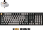Keychron C2 Pro Wired Custom Mechanical Keyboard Full Size Layout QMK/VIA Programmable Macro White Backlit with Keychron K Pro Brown Switch OEM Profile Double-Shot PBT Keycaps for Mac Windows Linux