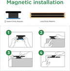 Computer Screen Privacy Magnetic Accessories Kit for Monitor Anti-Glare & Privacy Filters, Magnetic Mounting, Fit for All Desktop Monitors (Curved/Flat, Wide/Narrow, Bordered/Bezelless)