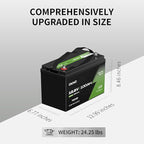 OKMO 12V 100Ah TM LiFePO4 Battery, Lithium Battery 150A BMS, 10 Years Lifetime 15000+ Deep Cycles,for Marine, RV, Trolling Motor, Boat, Camper, Solar Home Iron Phosphate, Low Temperature Protection