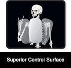 ITNRSIIET Mouse Pad with Stitched Edge Premium Textured Smooth Precise Operation Waterproof Washable Non-Slip Rubber Base Desktop Protection Mat, 10.2×8.3×0.12 inches, Human Skeleton