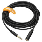 Tisino 1/4 Extension Cable 6 ft, Headphone Extension Cable Quarter inch TRS Male to Female Stereo Guitar Extension Cable Cord