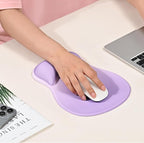 EooCoo Ergonomic Mouse Pad with Gel Wrist Rest Support Middle Concave Design, Relieve Wrist Pain Mousepad, Non-Slip Base for Laptop, Office Desk Accessories, Carpal Tunnel Syndrome