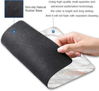 Mouse Pad, Marble Mouse Pad, Premium-Textured Mouse Mat Square Waterproof Non-Slip Rubber Base Computer Mousepads for Office Laptop Desk, Gray Rose Gold Marbling