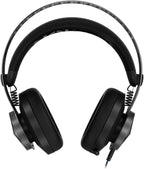 Lenovo Legion H500 PRO 7.1 Surround Sound Gaming Headset, Noise-Cancelling Mic, Memory Foam & PU Leather Earcups, Stainless Steel Headband, PC, PS4, Xbox One, Nintendo Switch, GXD0T69864, Black