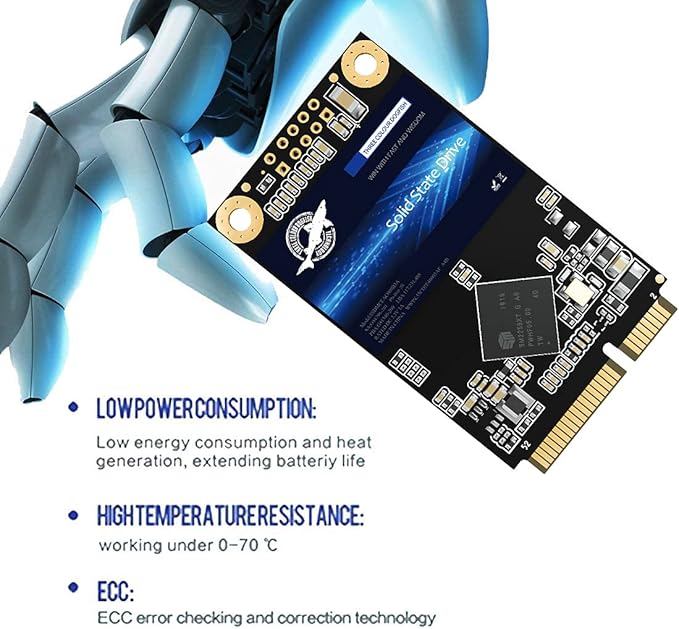 SSD mSATA 500GB Dogfish Internal Solid State Drive High Performance Hard Drive for Desktop Laptop SATA III 6Gb/s Includes SSD 32GB 60GB 64GB 120GB 128GB 240GB 250GB 480GB 500GB 1TB (500GB Msata)