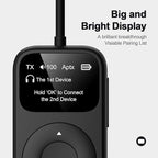 SoundSync Pro Bluetooth Transmitter & Receiver for Airplane, Easy Setup Bluetooth Audio Transceiver for 2 BT Devices, Volume Control, RCA for TV