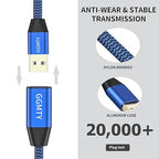 USB 3.0 Extension Cable 3ft(2 Package), Type A Male to Female Extension Cord Durable Braided Material High Data Transfer Compatible with USB Keyboard,Mouse,Flash Drive, Hard Drive,Printer