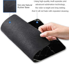 Black Marble Mouse Pad, White Texture Marble Mouse Pad Custom Design, Square Waterproof Mouse Pad Non-Slip Rubber Base MousePads for Office Laptop, 9.5 inch x7.9 inch x0.12 inch Inch