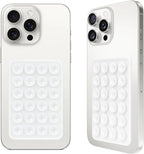 2PCS Silicone Suction Phone Case Mount,Non Slip Suction Cup, Hands-Free Phone Accessories Holder for Selfies and Videos,Silicone Adhesive Stand Sticky for Cell Phone Transparent