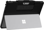URBAN ARMOR GEAR UAG Designed for Microsoft Surface Pro 11/10/9 Case with Kickstand Hand Strap & Pen Holder Compatible with Type Cover Keyboard Rugged Protective Cover Heavy Duty, Scout Black