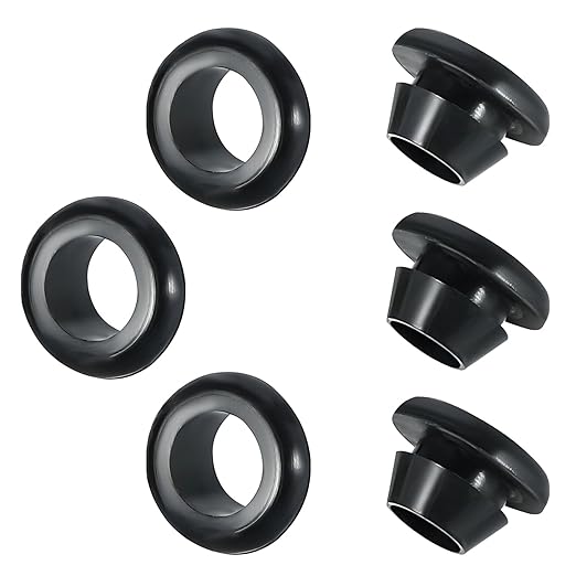 Qrity 20 PCS Rubber Grommets Cable Railing, Car Grommet, Cable Railing Protective Sleeves for Metal Posts, ID 10mm Mount Dia 12mm