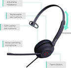 Yealink UH37 Professional USB Headset with Microphone for PC Laptop Noise Cancelling & Volume Control VoIP Skype Online Conference(USB-A)