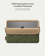 tomtoc 360 Protective Puffy Laptop Sleeve for 16-inch MacBook Pro M4/M3/M2/M1 Pro/Max A3403 A3186 A2991 A2780 A2485 2024-2019, Quilted Design Soft Cute Puffer Bag Computer Case for Dell XPS 16 Laptop