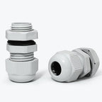20 Pcs 3/8" NPT Nylon Cable Glands, IP68 Waterproof Adjustable Cord Grip Cable Connector Strain Relief Wire Protectors for 5-9mm Cable Diameter, Grey