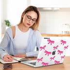 Teryeefi Case for MacBook Pro 14 inch 2024 2023 2021 M4 A3112 A3401 A3185 M3 A2918 A2992 M2 A2779 M1 A2442, Hard Shell Cover + Keyboard Cover for 14 inch MacBook Pro, Bows-A