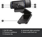 Logitech G Litra Beam LX Premium Dual-Sided RGB LED Streaming Key Light + C920X Pro Webcam Bundle