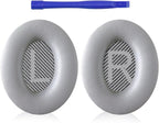 MBWIGF Replacement Ear Pads for Bose QuietComfort 35 (QC35) & Quiet Comfort 35 II (QC35ii) Headphones, Replacement Earpad Cushion with Comfortable Extra Thick Memory Foam and Softer Leather (Gray)