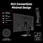 KTC 27'' 280Hz 240Hz Gaming Monitor 1ms GTG 350nits Fast VA 1080P Tilt 126% sRGB Adaptive Sync 4000:1 Contrast Ratio HDR DisplayPort 1.4/HDMI 2.0 VESA