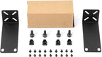Rack Mount Kit for 10.6 inch Switches, Adjustable Rack Ears for Netgear, Cisco, D-Link, TRENDnet and HP Products, Mount 10.6" Wide to 19" Equipment, Adjustable Hole Distance 14-30mm