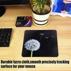 Mouse Pad, Gaming Mouse Pad, Non-Slip Rubber Base Mouse Mat with Designs for Laptop, Computer & Office, 9.5 x 7.9 x 0.12 inches (Dandelion 2)