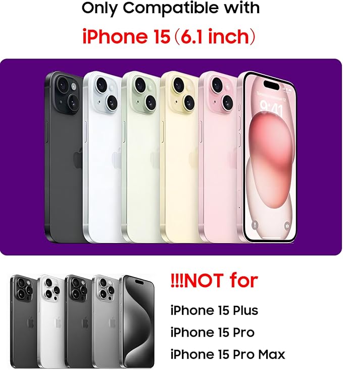 Magnetic for iPhone 15 Case [Compatible with MagSafe][Built-in Camera Lens Protector] Slim Soft Silicone Bumper Shockproof Metallic Shine Phone Case (Rose Gold)