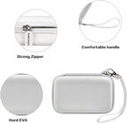 Travel Case for UCOMX for Nano/for Iseyyox/for LISEN/for RTOPS 3 in 1 Wireless Charger, Foldable Magnetic Charging Station Storage Holder Bag for Fast Charge Pad Cable and Adapter, White-Box Only