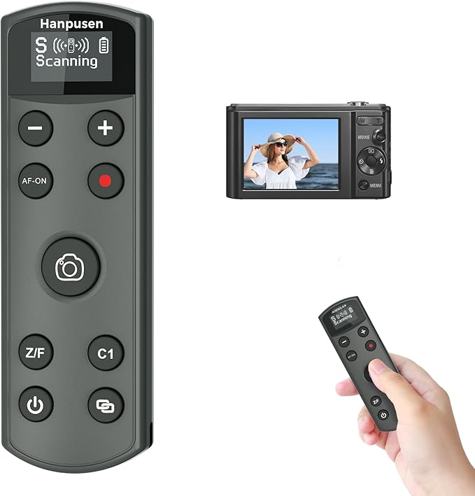 for Sony Camera Rechargeable Remote Control Wireless Shutter Release Compatible with A7C,A7III,ZV-1,ZV-E10,ZV-1 II,A6100,A6400,A6700,A7IV,RX100 VII,A9,A9 II,DSC-RX0 II,DSC-RX100 VII,Replace RMT-P1BT