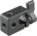 CAMVATE 15mm Single Rod Clamp for Camera DIY Accessories(Black) - 0874
