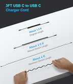 Coiled USB C to C Cable 100W 3FT for Car, Coiled USB C Cable for iPhone 16, Short USB Type C Fast Charging Cable for iPhone 15/Pro Max/Plus/Samsung Galaxy S23, Compatible All Type C Devices -Black