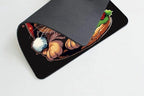 Square Mouse Pad Cute Cat with Burger-1,Gaming Mouse Pads for Desk,Soft Computer Waterproof Non-Slip Mouse Mat